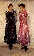 Isaac Israels Two models USA oil painting artist